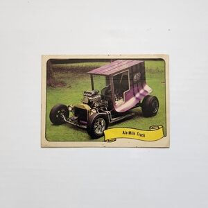 🏎️ Vintage 1970 Fleer GEORGE BARRIS Kustom City Sticker - ALA MILK TRUCK 🥛